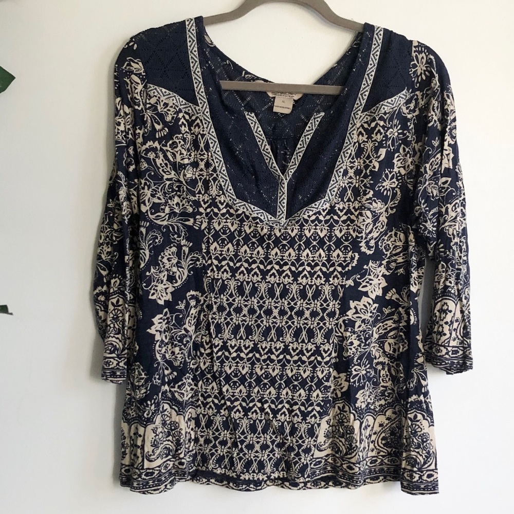 Lucky Brand 3/4 Sleeve